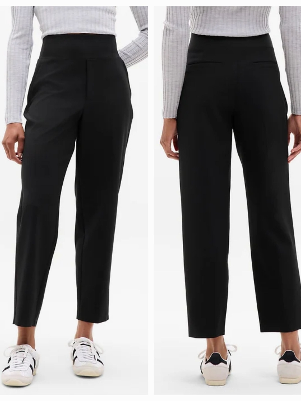 Athleta Endless High Rise Tapered Ankle Pants in Black size 18